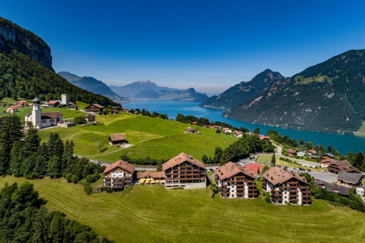 Hotel Und Naturhaus Bellevue Seelisberg Bagian luar foto