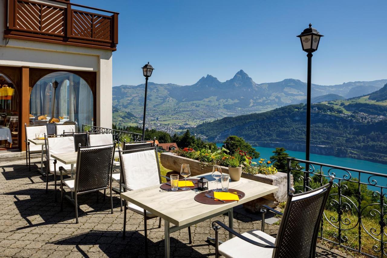 Hotel Und Naturhaus Bellevue Seelisberg Bagian luar foto