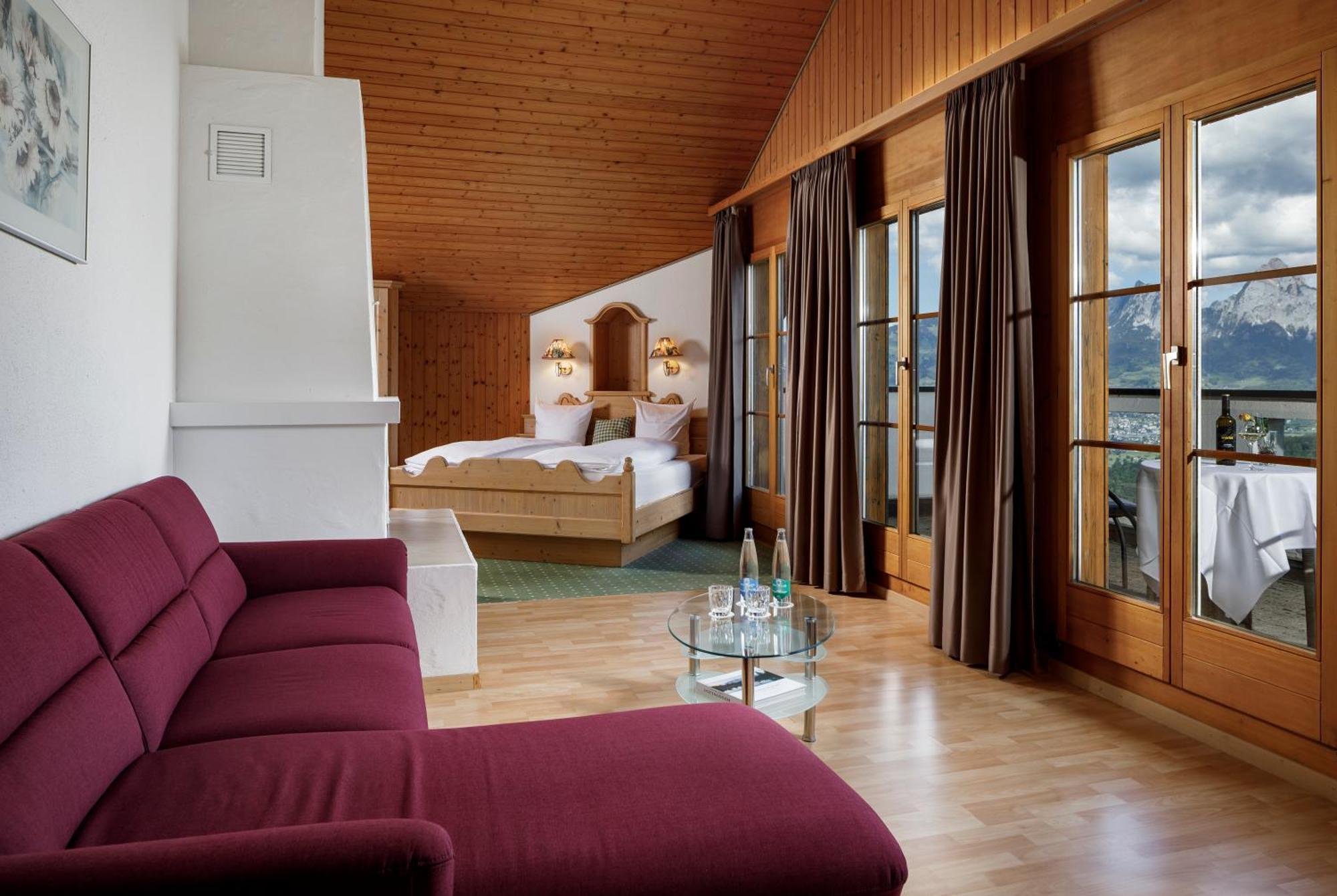Hotel Und Naturhaus Bellevue Seelisberg Bagian luar foto
